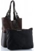 Kožené kabelka shopper bag Genuine Leather čokoládová 216